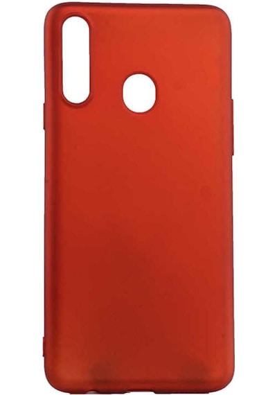Samsung Uyumlu Galaxy A20s Kılıf Zore Premier Silikon Kapak Kırmızı