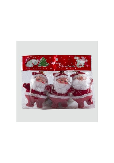 3 - 84 - Lü Noel Baba Yılb Ağaç Süsü - Csmo-tex - - Kırmızı Diğer