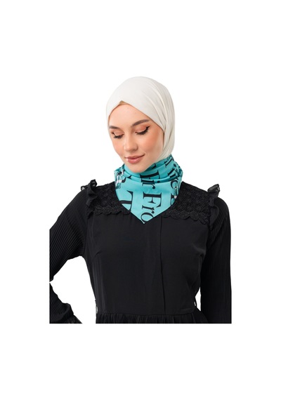 Zaytoon Filistin Atasözü Ve Geri Dönüş Anahtarı Yeşil Rengi Küçük Fular 45 45 Unisex S100050 Mavi