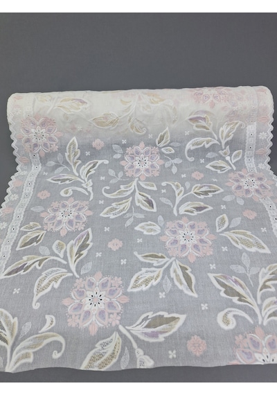 Pvc Küpür Dantel Raf Ve Dolap Örtüsü Runner Pembe Kpr1123p 50 X 100