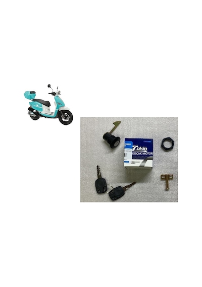 Rks Neon 125 Arka Bagaj Kilidi Siyah