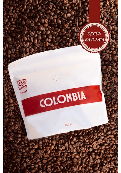 Colombia Decaf Çekirdek Kahve 250 Gr , %100 Arabica Çekirdek Kahve