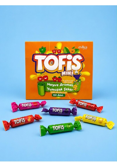 Tofiş Mini Meyveli Yumuşak Şekerleme 100 Adet Kutu 480g