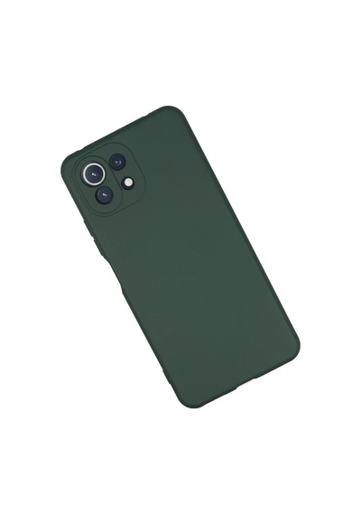 Uryport Xiaomi Mi 11 Lite Kılıf Nano İçi Kadife Silikon - Koyu Yeşil