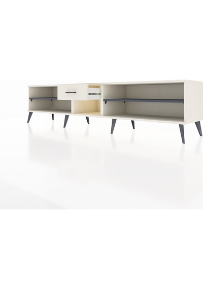 Hyperion Tv Ünitesi 2 Raflı Tek Çekmeceli 220x44x51 Aytaşı-antrasit/aytaşı Antrasıt/aytası - Aytası Hyperion Tv Ünitesi 2 Raflı Tek Çekmeceli 220x44x51 Aytaşı-antrasit/aytaşı Antrasıt/aytası - Aytası