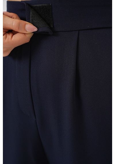 Bigdart 6612 Yüksek Bel Kumaş Pantolon - Lacivert