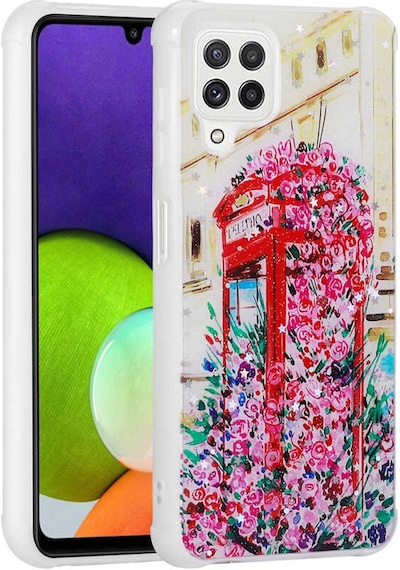 Zore Galaxy Uyumlu M32 Kılıf Simli Desenli Kamera Korumalı Parlak Popy Kapak - Kulübe Kulübe