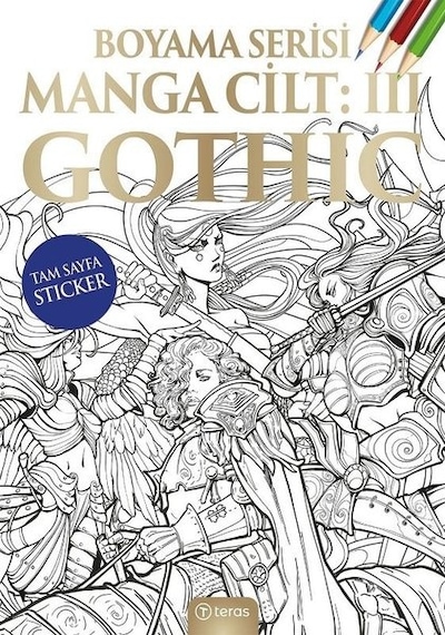 Manga Boyama Cilt 3 - Gothic- Teras Kitap