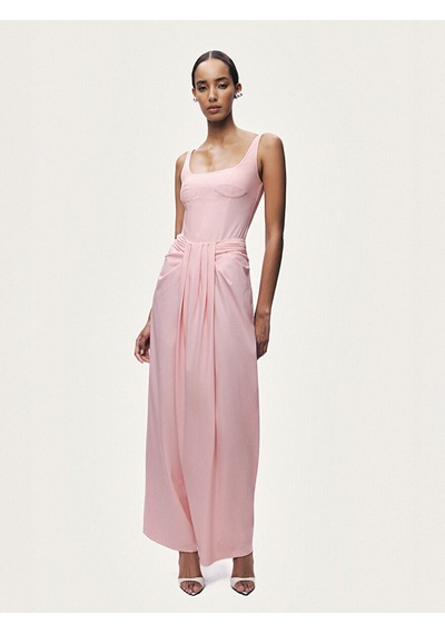 Balen Detaylı Bluz Nocturne Pembe