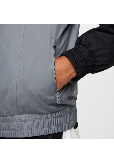 Nike Sportswear Windrunner Kapüşonlu Su Geçirmez Ceket Beyaz-gri-siyah'