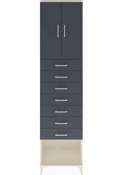 Arges Dolap 2 Raflı 7 Çekmeceli 2 Kapaklı 60x30x243 Aytaşı-an... Aytaşı