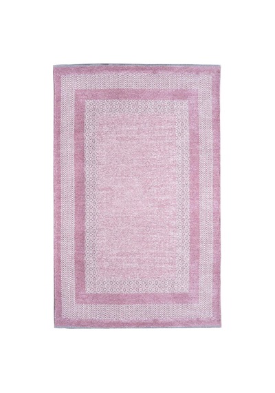 Pembe Modern Yıkanabilir Antibakteriyel Salon Halısı - Yo11543p