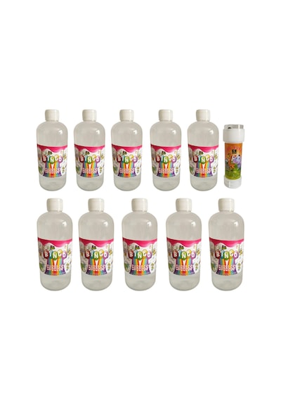 10 Adet Köpük Baloncuk Likiti Yedek Baloncuk Solüsyon 500 Ml Tabanca Köpük 1 Adet Mini Köpük Oyunu