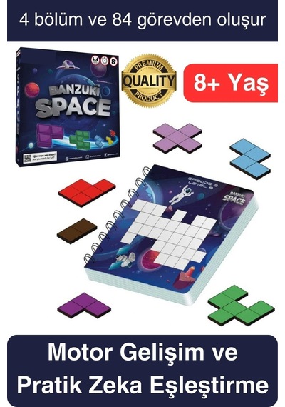 Premium Hayal Gücü Eşleştirme Beceri Ve Zeka Geliştirici Banzuki Space Uzay Eğitici Akıl Oyun Seti