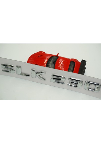 Benz SLK 230 Bagaj Krom Metal 3M 3D Yazı Logo