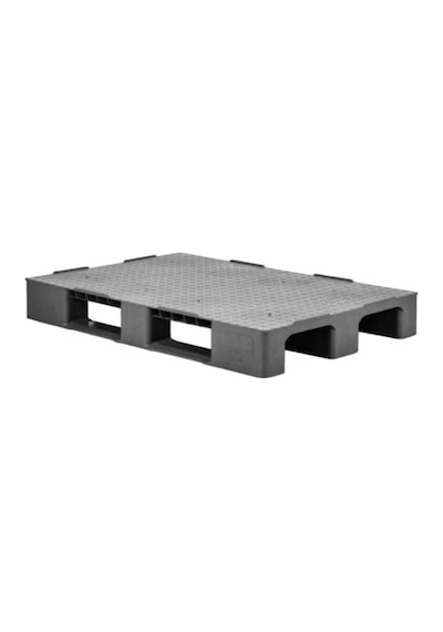 Plastik Palet Pul Desen Gri (Euro) Yük Taşıma Paleti 80X120X15 Cm