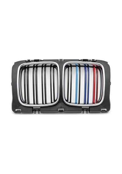 Bmw E34 1987-1992 Panjur Siyah Çift Çıtalı M Renkli Krom Çerçeveli 51131973897 Wender