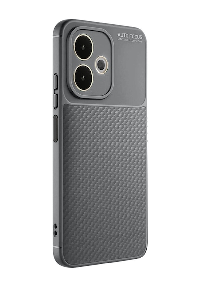 Oppo A5 Pro 4g Uyumlu Kılıf Auto Focus Karbon Kapak - Gri