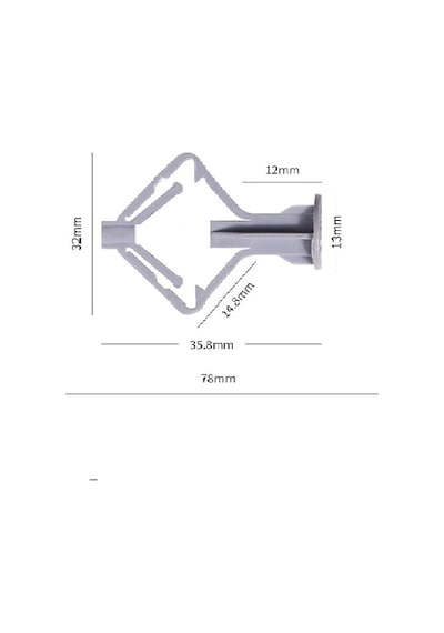 Alçıpan Dübel 8 Mm 25 Li Plastik Vida Tipi Alçıpan Dübeli
