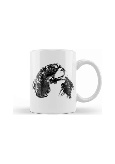Cavalier King Charles Kupa Bardak Porselen Karışık