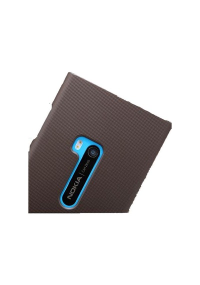 Nillkin Lumia 920 İle Uyumlu Sert Kauçuk Kılıf Kahverengi Kahverengi