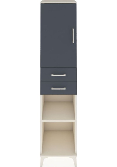 Hyperion Dolap 4 Raflı 2 Çekmeceli 44x44x195 Aytaşı-antrasit Aytası