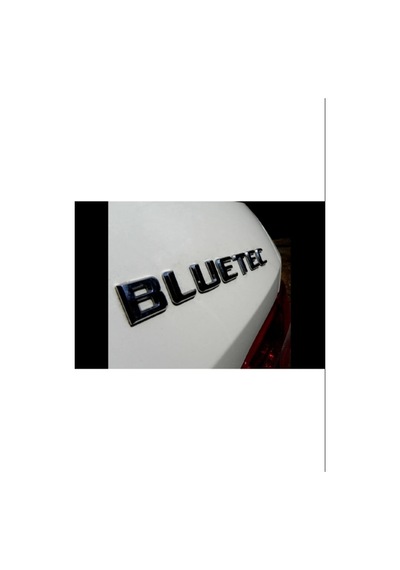 Bluetec Bagaj Yazı Abs Krom Gri Car Logo Arma Universal