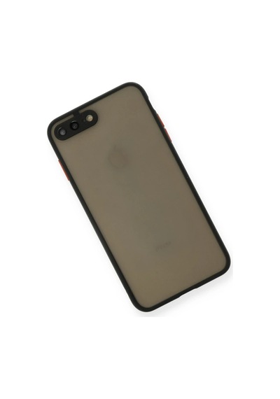 Apple Apple Uyumlu iPhone 7 Plus Kılıf Montreal Silikon Kapak - Siyah Sıyah
