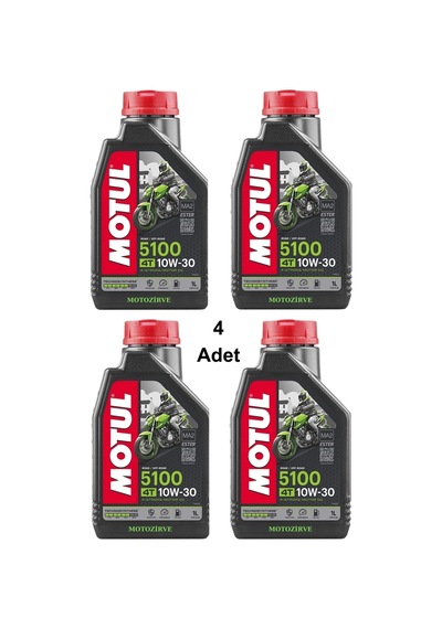 Motul 5100 10W-30 4T Motosiklet Yağı 4 x 1 L