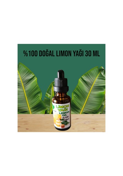 %100 Doğal Bitkisel Doğal Distülasyon Limon Yağı 30 Ml