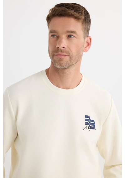 Tudors Unisex Relax Fit Rahat Kesim Pamuklu Yumuşak Dokulu Bisklet Yaka İç Polarlı Baskılı Ekru Sweatshirt-37314 Ekru Tudors Unisex Relax Fit Rahat Kesim Pamuklu Yumuşak Dokulu Bisklet Yaka İç Polarlı Baskılı Ekru Sweatshirt-37314 Ekru