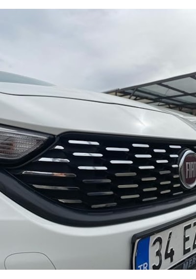 Ark Sticker Egea Sedan Ön Panjur Sticker 2019-2020 Öncesi Krom Şablonlu Abanoz