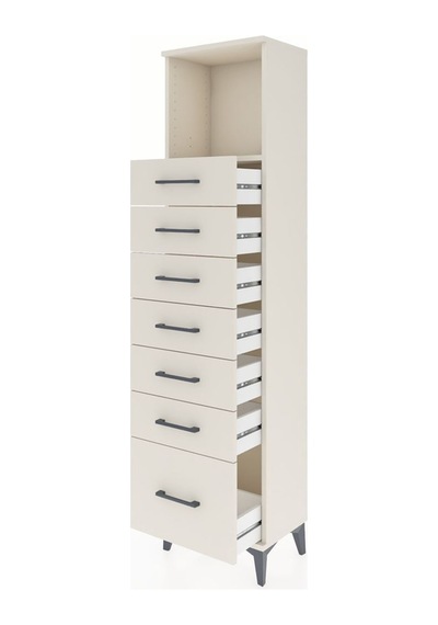 Arges Dolap Tek Raflı 7 Çekmeceli 44x30x182 Aytaşı-aytaşı Aytaşı