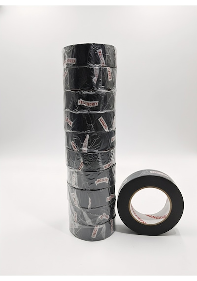 Elektrik İzole Bandı PVC İzolasyon Bant 5yds 0.15mm x 18mm 10 Adet