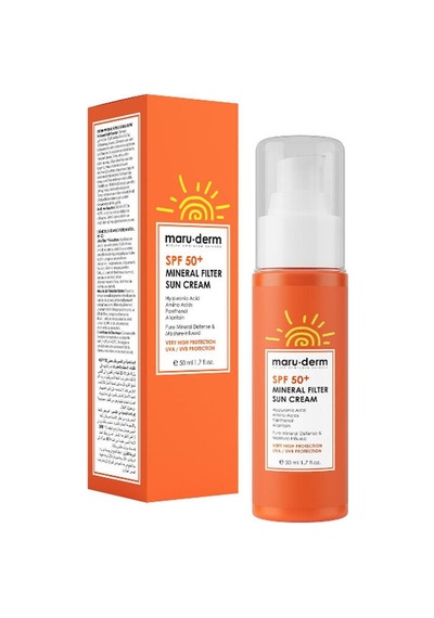 Maruderm Spf 50+ Mineral Filtre Güneş Kremi 50 Ml