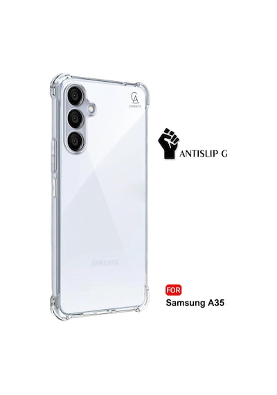 Samsung Galaxy A35 Uyumlu Köşe Dolgulu Anti Shock Telefon Kılıfı Ve 5d Kırılmaz Cam Ekran Koruyucu