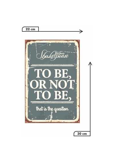 Kuşe Kağıt Duvar Posteri To Be Or Not To Be Retro Vintage Drtr0041 Kuşe Kağıt Duvar Posteri To Be Or Not To Be Retro Vintage Drtr0041