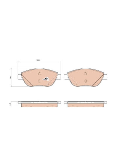 Citroen C4 1.2 Puretech 2020-2026 Trw Ön Balata Netpar24883
