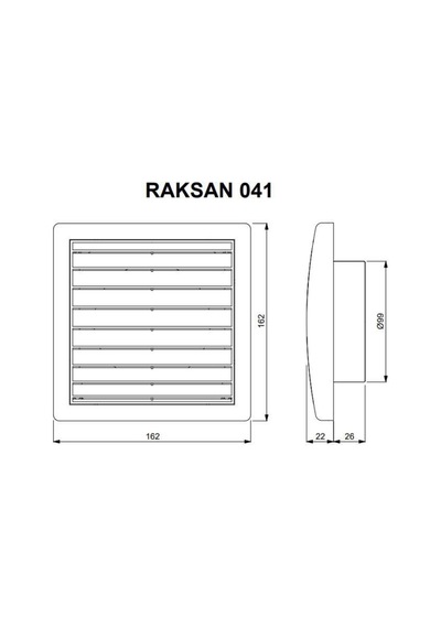 Raksan Smart Düz Panjur 100 Mm Sinek Telli