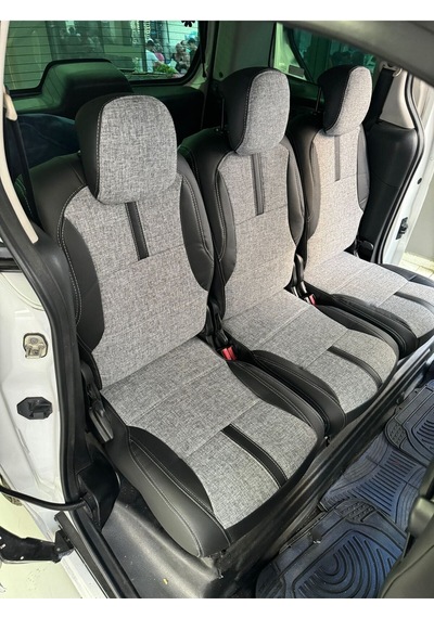 Citroen Berlingo Oto Koltuk Kılıfı 2009 2017 Arası Uyumlu Arka Sırt Arka Oturma 3 Parça