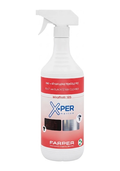 X-per Marine - Pas Ve Siyah Leke Temizleyici Bixy Flott 125 1 L : Ovalamak Yok 20 Saniyede Pas Ve Siyah Lekelere Son