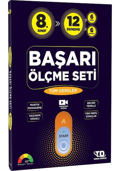 8. Sınıf Tüm Dersler Başarı Ölçme Seti 12 Deneme
