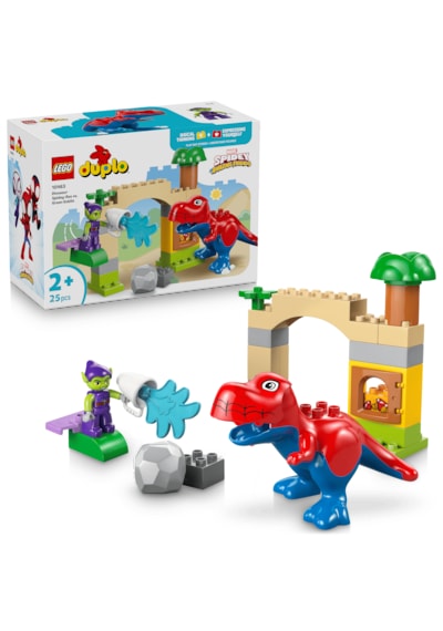LEGO® DUPLO®│Marvel Dinozor Spidey-Rex, Yeşil Goblin’e Karşı 10463 -2 Yaş ve Üzeri Çocuklar için Yaratıcı Oyuncak Yapım Seti (25P)