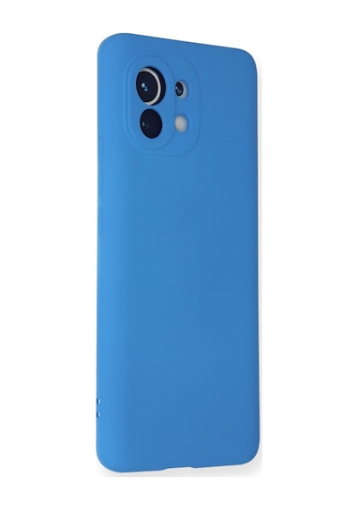 Xiaomi Mi 11 Uyumlu Kılıf Nano İçi Kadife Silikon - Mavi