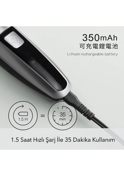 Özel Üretim Kullanışlı Set Modern Tasarım Şarjlı Ayarlanabilir Başlıklı Saç Sakal Traş Makinesi