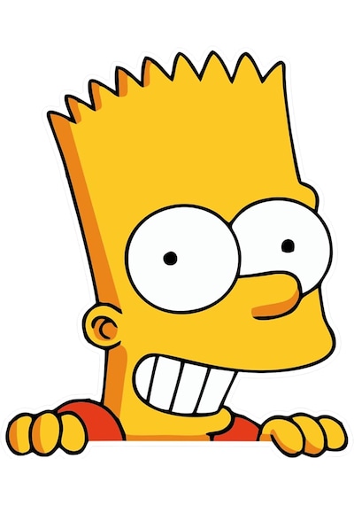 Simpson Sticker 10x7 Cm