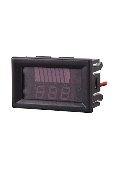 Akü Pil Kapasite Göstergesi Voltmetreli 70V-12V/24V/36V/48V/60V Pillerle Uyumlu  Kurşun Asit Batarya