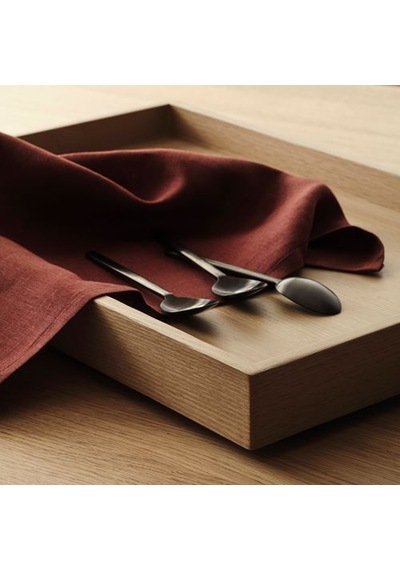 Ikea Stockholm 2025 Kumaş Peçete, Koyu Kırmızı, 50x50 Cm, 2 Adet