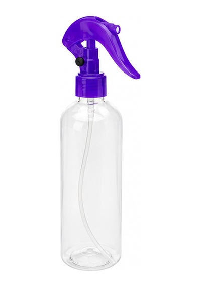 Plastik Sprey Şişesi, Boş, Şeffaf Mor