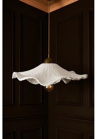 Lioraa Lighting Flora Mono 45 Cm Sarkıt Avize Kırık Beyaz
